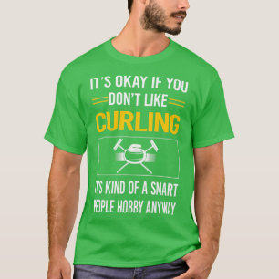 T-shirt Drôle Smart People Curling