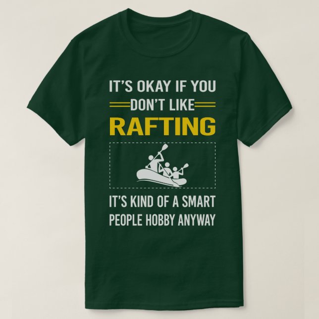 T-shirt Drôle Smart People Rafting (Design devant)