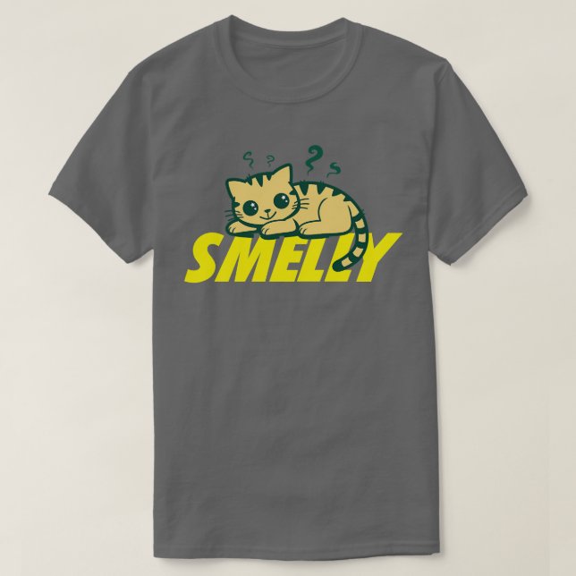 T-shirt Drôle Smelly Chat Cute Cadeau Pour Amoureux de les (Design devant)