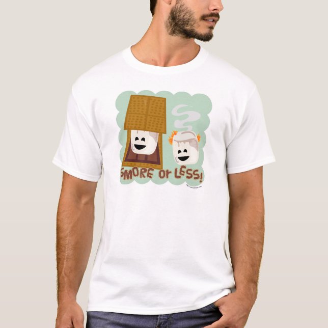 T-shirt Drôle Smore ou Moins mignon Cartoon Camp (Devant)