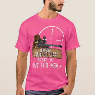 T-shirt Drôle Sniper Tirer Golf Pour Hommes Chasse Deer Lo