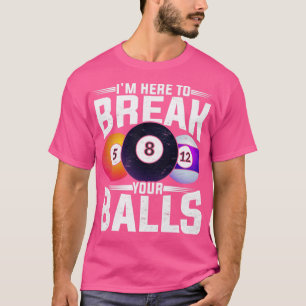 T-shirt Drôle Snooker 8 Ball Pool Billard Joueur Billard