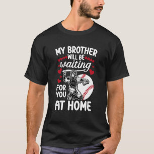 T-shirt Drôle Sœur Receveur de Baseball Receveur de Baseba