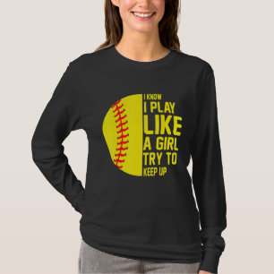 T-shirt Drôle Softball Softball Cute Softball Players 1