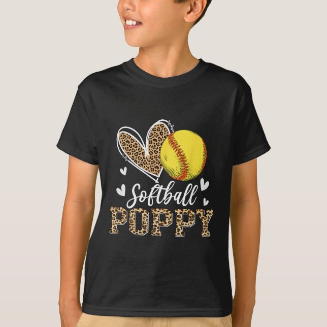 T-shirt Drôle Softll Coquelicot Léopard Coquelicot Softll  (Devant)