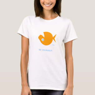 T-shirt Drôle Sois-Toi À L'Extérieur Du Cartoon Poisson D'