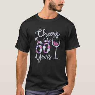 T-shirt Drôle Soit À 60 Ans Vin Verre Est. 1962 60E