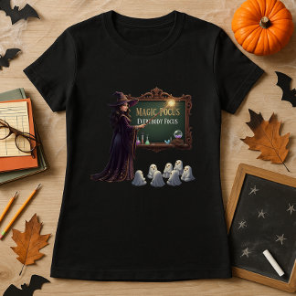 T-shirt Drôle sorcier enseignant Halloween Ghost Salle de