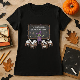 T-shirt Drôle sorcière Halloween enseignant et étudiants f