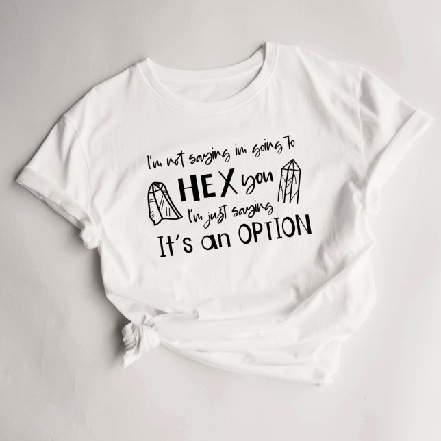 T-shirt Drôle sorcière Spells Hex (Créateur téléchargé)