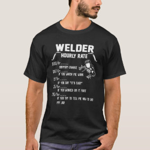 T-shirt Drôle Souder Horaire Vêtements Pour Soudeurs T Shi