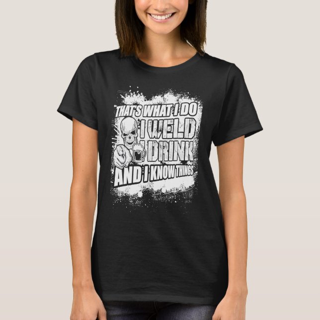 T-shirt Drôle Souder Vêtements (Devant)