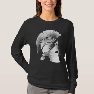 T-shirt Drôle Sparte Casque grec mignon Gladiateur Hommes
