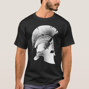 T-shirt Drôle Sparte Casque grec mignon Gladiateur Hommes 