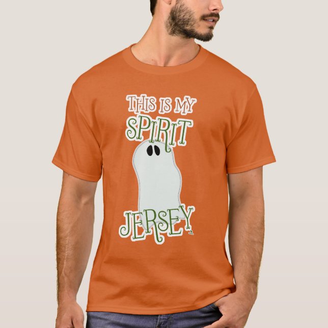 T-shirt Drôle Spirit Jersey Halloween Conception Thématiqu (Devant)
