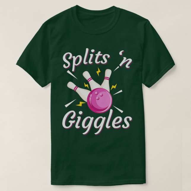 T-shirt Drôle Splings n Giggles Bowling Team Bowler Sports (Design devant)