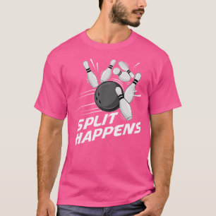 T-shirt Drôle Split arrive Bowling Team Bowling Squad Spl