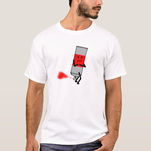 T-shirt drôle "Spray Fart Paint" (Devant)