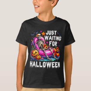 T-shirt Drôle Squelette attendant Halloween Ambiance Squel