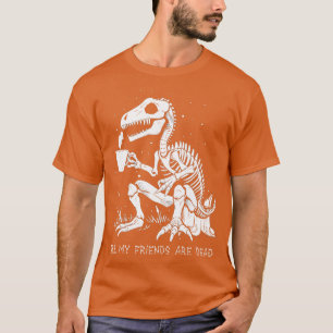 T-shirt Drôle Squelette Dinosaure Costume Goth Hommes Femm