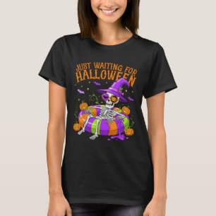 T-shirt Drôle Squelette Flotte En Attente D'Halloween Me