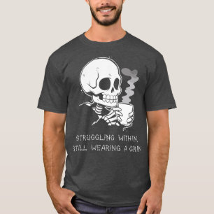 T-shirt Drôle Squelette Lazy Costume Goth Hommes Femmes Dr