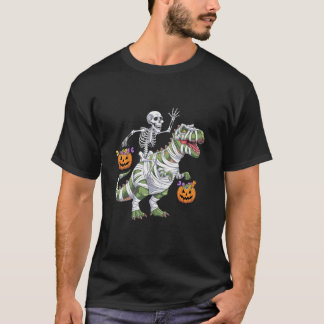 T-shirt Drôle Squelette maman Dinosaure T Rex Candy Grab H