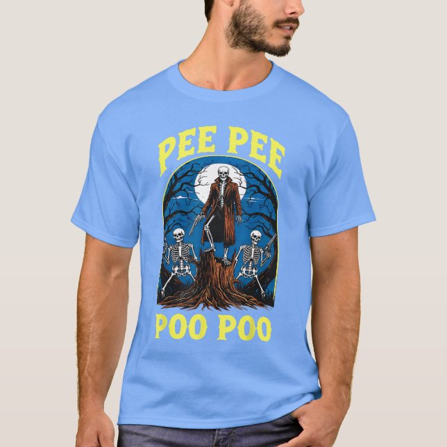 T-shirt drôle squelette marrant génération Z mémé  (Devant)
