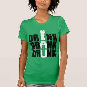 T-shirt Drôle St. Patrick's Day Boire Party Bière Humour