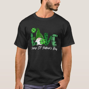 T-shirt Drôle St. Patrick's Day Gnome Tee Femmes Irlandais