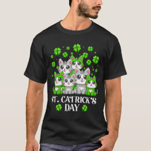 T-shirt Drôle St Patrick's Day Joyeux St Cat Tricks Day