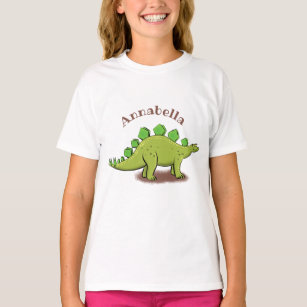 T-shirt Drôle stegosaurus dinosaure dessin animé