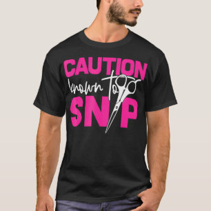 T-shirt Drôle Styliste Barber Hair Dresser Attention Connu