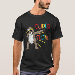 T-shirt Drôle Super Sloth Superhero Dabbing Dance Move Dab