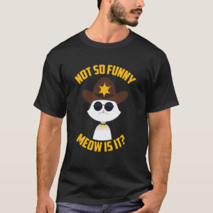 T-shirt Drôle Super Trooper Miaou est-ce Amateur de Chat V