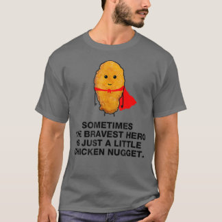 T-shirt Drôle Superhero poule nugget Poulet nuggets