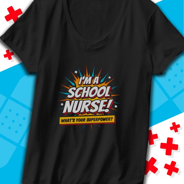 T-shirt Drôle Superpower School Infirmière Appréciation (Créateur téléchargé)