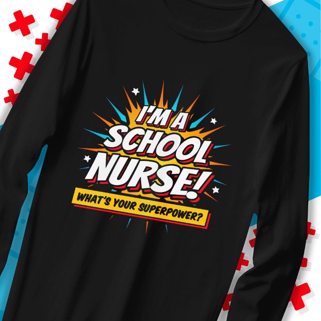 T-shirt Drôle Superpower School Infirmière Appréciation (Créateur téléchargé)
