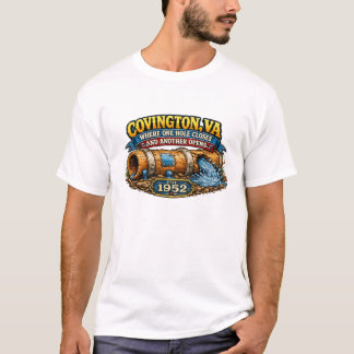 T-shirt drôle sur le tuyau d'eau de Covington