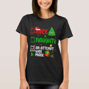 T-shirt Drôle Sympa Mauvais Une Tentative A Été Faite List