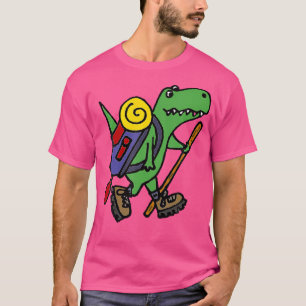 T-shirt Drôle T-Rex Dinosaur Randonnée