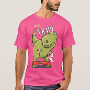T-shirt Drôle T-Rex Dinosaur Tyrannosaurus Toilette