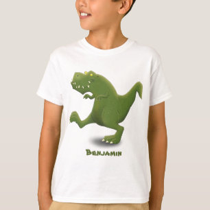 T-shirt Drôle T rex dinosaure dessin animé humour