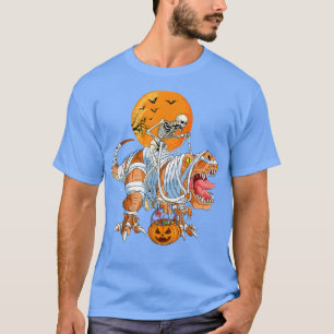 T-shirt Drôle T-Rex Mummy Citrouille Dinosaur - Dino Trex
