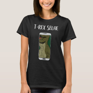 T-shirt Drôle T-Rex Selfie Dinosaur Humour Tyrannosaurus D