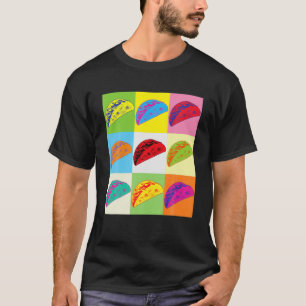 T-shirt Drôle Taco T, Pop Art Taco, Taco Lover