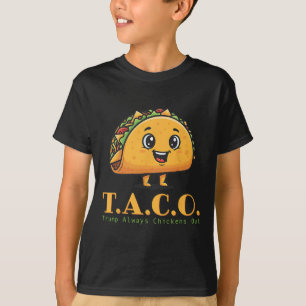 T-shirt Drôle Taco Trump Fait Toujours Machine Arrière All
