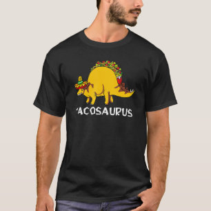 T-shirt Drôle Tacosaurus Enfants Hommes Femmes Taco Dinosa