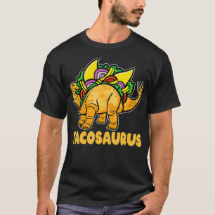 T-shirt Drôle Tacosaurus Stegosaurus Cadeau Pour Taco & Di