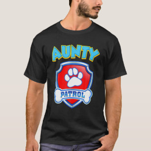T-shirt Drôle Tante Patrouille - Chien Maman Papa Pour Hom